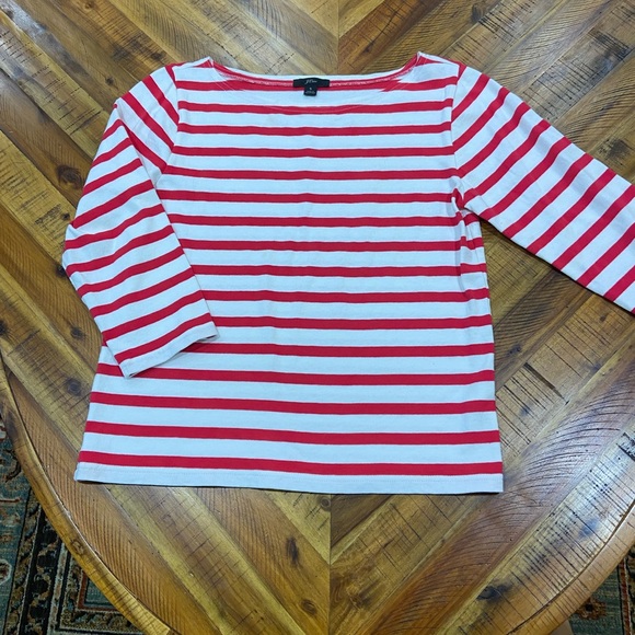 Jensen 3/4 Sleeve Striped T-Shirt Pink main image 0